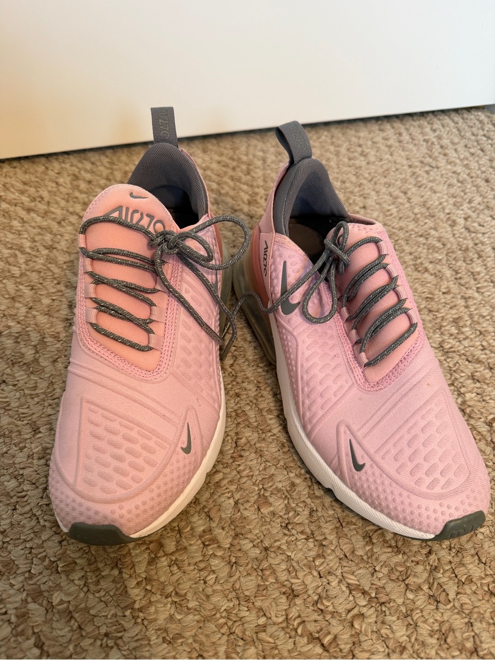 Nike Pink Women's Youth Air Max-Style Athletic Sneakers
